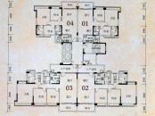 中澳世纪城户型图13座01单位 3室2厅2卫1厨