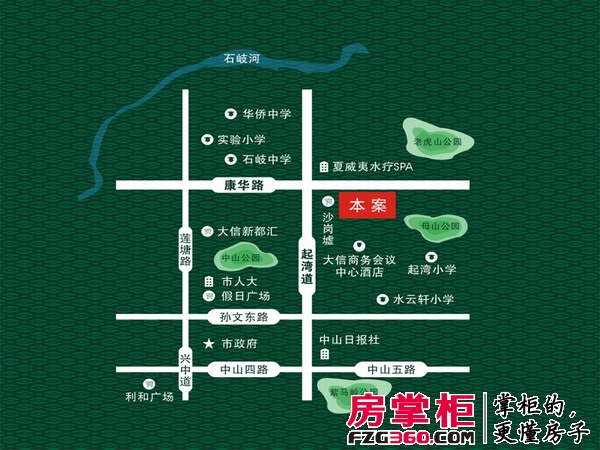 华盈东城美域交通图