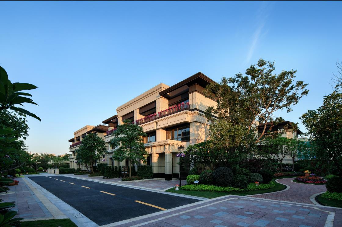 (中泰上境别墅展示区实景图)