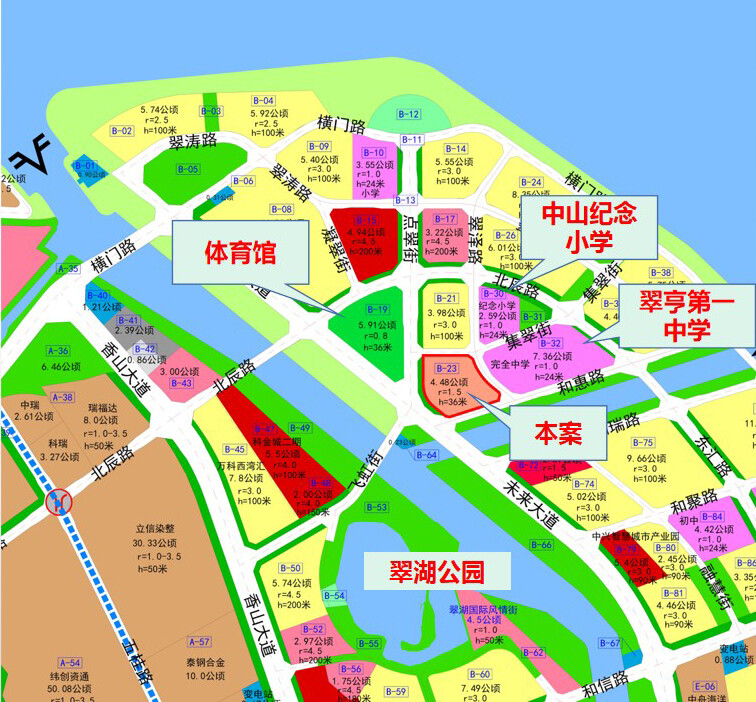 翠亨新区地图图片