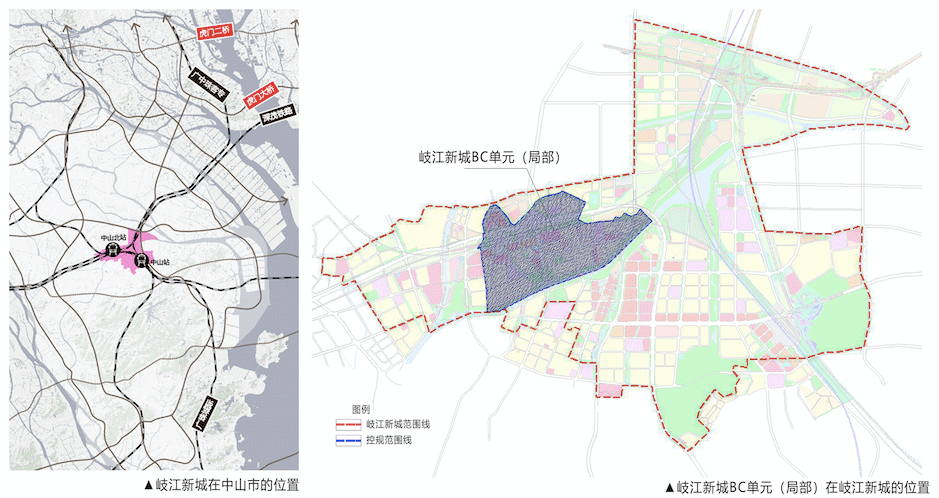 中山市岐江新城规划图图片
