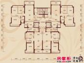郑州恒大名都户型图4号楼平面示意图 3室2厅2卫1厨