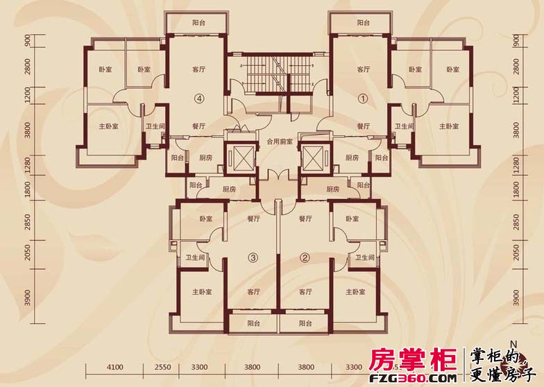 郑州恒大名都户型图3号楼平面示意图 2室2厅1卫1厨