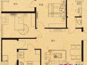 郑州新天地三期人和居户型图6、7、8号楼B户型 2室1厅1卫1厨