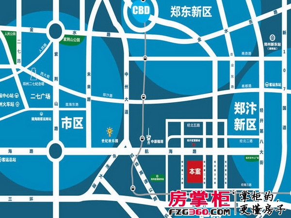 兴华七二广场交通图区位图