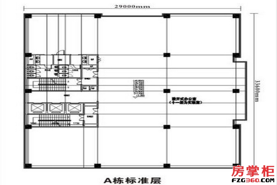 郑州聚方科技园A栋户型平面图